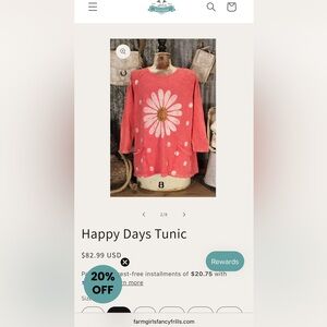 Cheerful Daisy Graphic Tunic